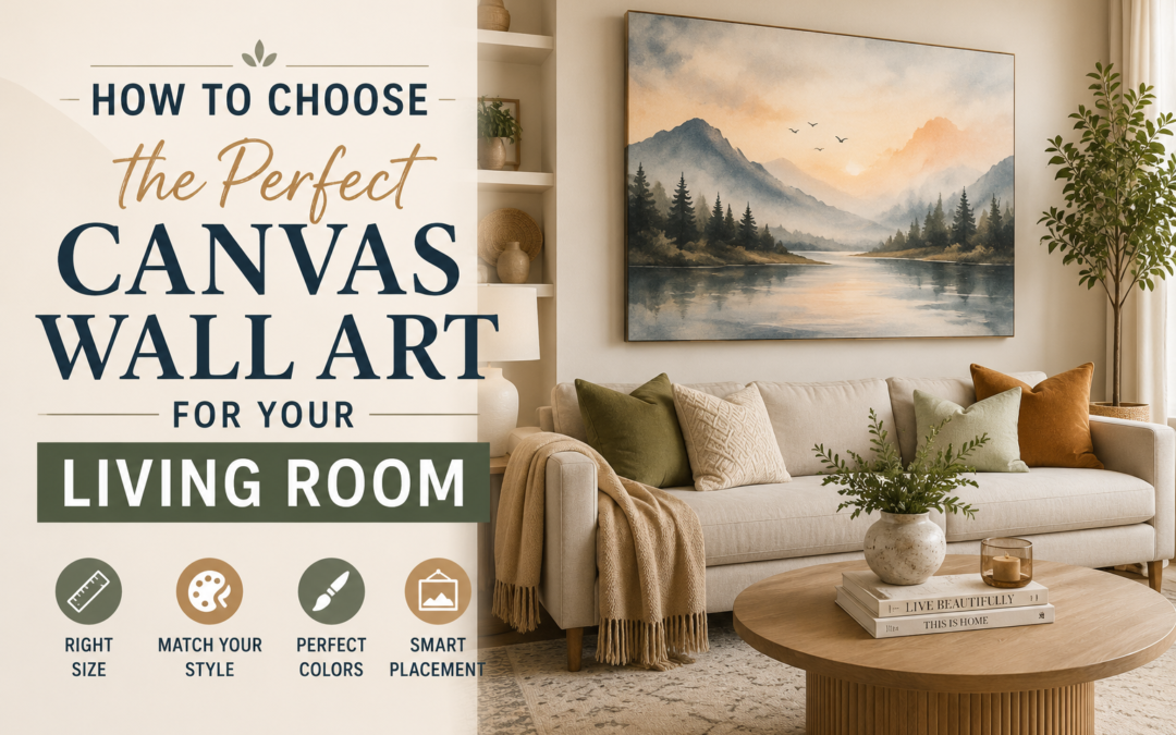 How to Choose the Perfect Canvas Wall Art for Your Living Room