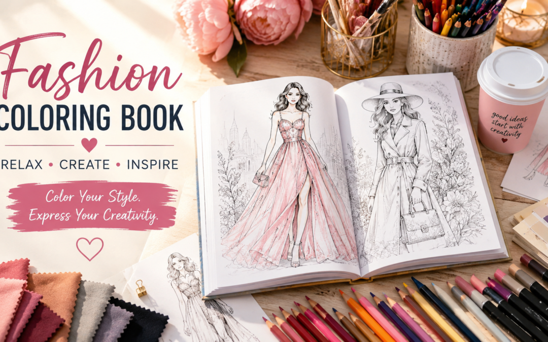 Fashion Coloring Book: A Creative Way to Relax, Express Your Style, and Enjoy Mindful Coloring