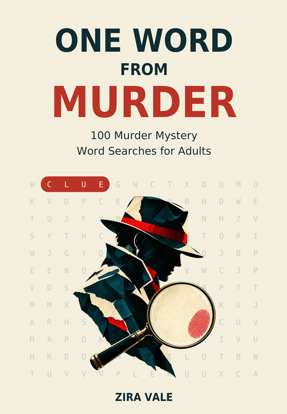 One Word from Murder: 100 Murder Mystery Word Searches for Adults — A Detective Puzzle Book