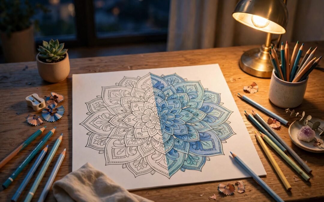 Mandala Coloring for Stress Relief: How Circular Patterns Calm a Busy Mind